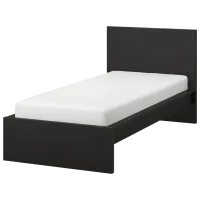 Кровать Ikea Malm/Lonset 90 x 200 см / Шпон / Черный