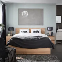 Кровать Ikea Malm/Lonset 140 x 200 см / Шпон / Wood photo 6