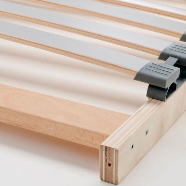 Кровать Ikea Malm/Lonset 90 x 200 см / Шпон / Белый photo 3