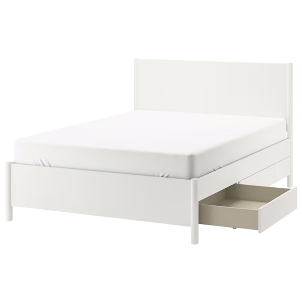 Кровать Ikea Tonstad/Luroy 4 140 x 200 см / Массив / Белый photo 1