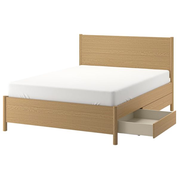 Кровать Ikea Tonstad 4 160 x 200 см / Массив / Wood photo 1