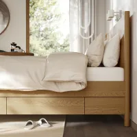 Кровать Ikea Tonstad 4 160 x 200 см / Массив / Wood photo 5