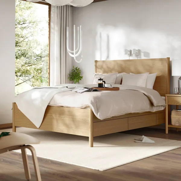 Кровать Ikea Tonstad 4 160 x 200 см / Массив / Wood photo 6