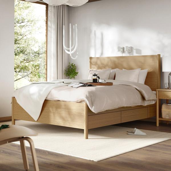 Кровать Ikea Tonstad 4 160 x 200 см / Массив / Wood photo 6