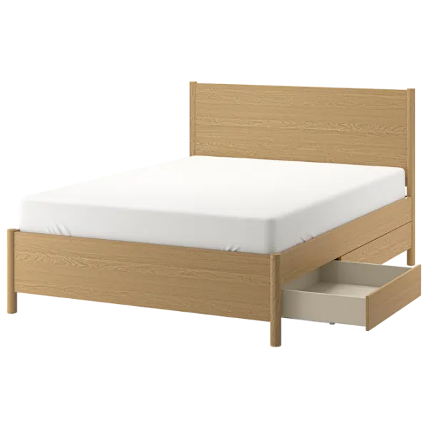 Кровать Ikea Tonstad 4 140 x 200 см / Массив / Wood photo 1