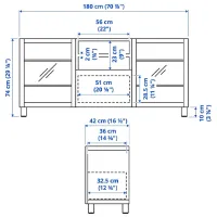 Comodă TV Ikea Besta 74 x 180 x 42 / PAL photo 2