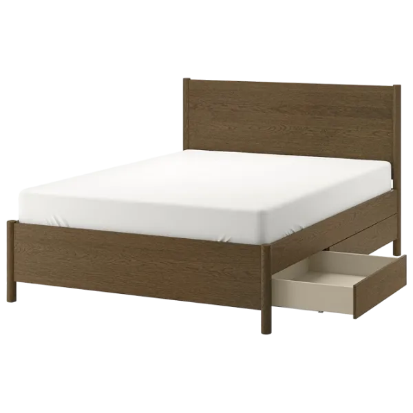 Кровать Ikea Tonstad 4 140 x 200 см / Массив / Коричневый photo 1