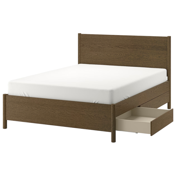 Кровать Ikea Tonstad 4 140 x 200 см / Массив / Коричневый photo 1