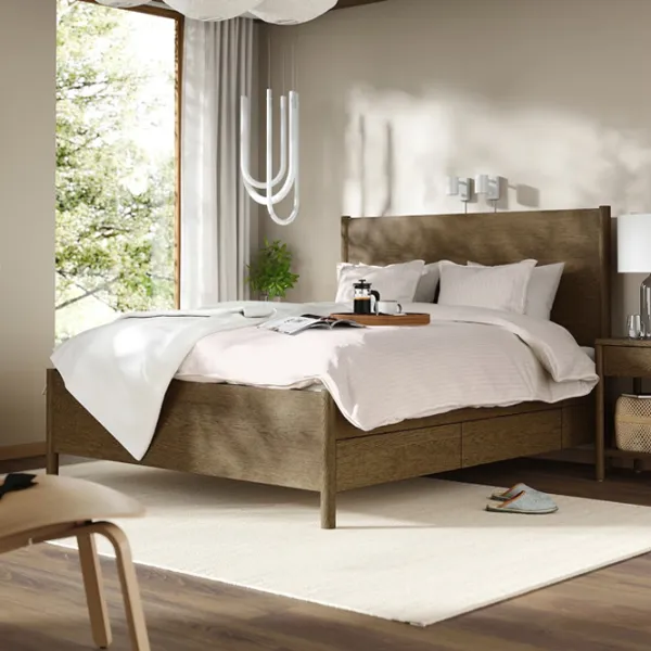 Кровать Ikea Tonstad 4 140 x 200 см / Массив / Коричневый photo 2
