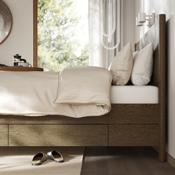 Кровать Ikea Tonstad 4 140 x 200 см / Массив / Коричневый photo 3