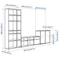 Comodă TV Ikea Vihals 200 x 337 x 47 / MDF photo 2