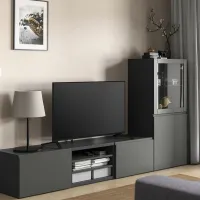 Тумба под телевизор Ikea Besta 240 x 129 x 42см / ДСП photo 2