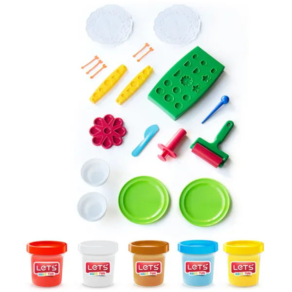 Set de plastilină Lets L8492 Multicolor / 3+ photo 2 Set de plastilină Lets L8492 Multicolor / 3+ photo 2