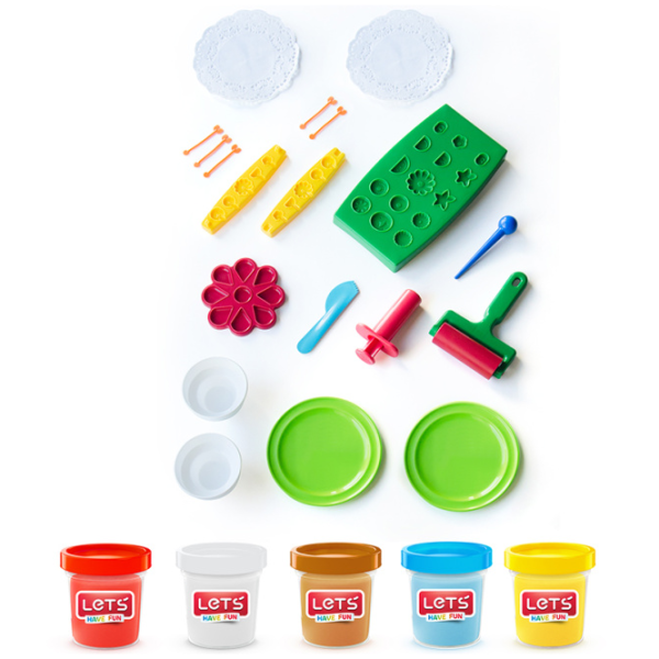 Set de plastilină Lets L8492 Multicolor / 3+ photo 2 Set de plastilină Lets L8492 Multicolor / 3+ photo 2