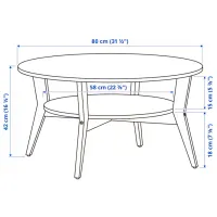 Măsuță de cafea Ikea Jakobsfors 5671391 Stejar Sonoma photo 5