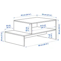 Măsuță de cafea Ikea Holmerud 5691206 Stejar Sonoma photo 5