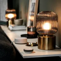 Lampă de masă Ikea Solbo Auriu photo 4