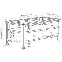 Măsuță de cafea Ikea Idanas 5671393 Dark Brown photo 4