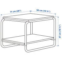 Măsuță de cafea Ikea Baggboda 5702560 Yellow photo 5