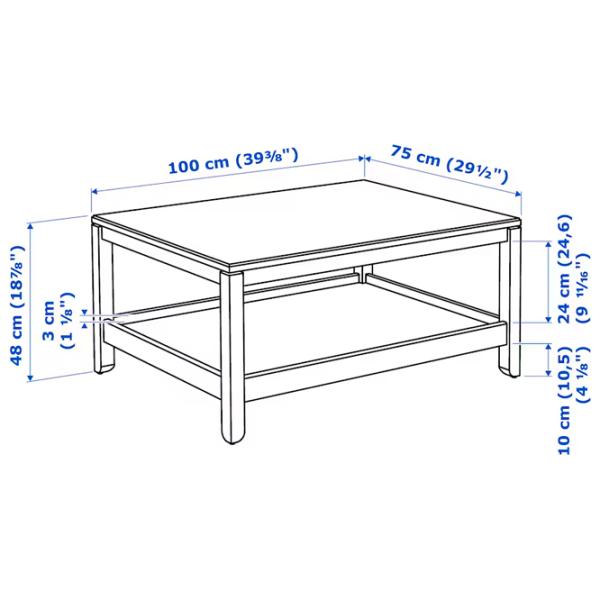 Журнальный столик Ikea Havsta 5671384 Бежевый photo 5