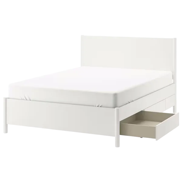 Кровать Ikea Tonstad/Lindbaden 160 x 200 см / Массив / Белый photo 1 Кровать Ikea Tonstad/Lindbaden 160 x 200 см / Массив / Белый photo 1