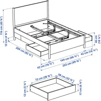 Pat Ikea Tonstad/Lindbaden 160 x 200 cm / Masiv / White photo 9
