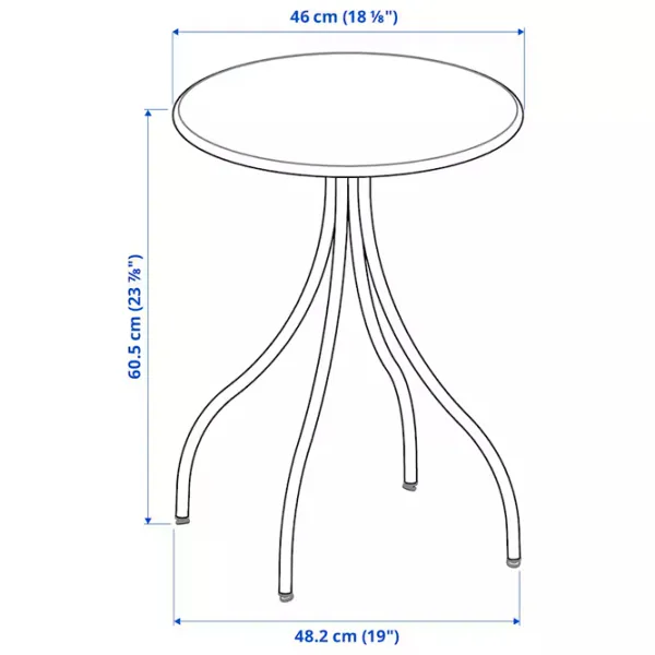 Măsuță de cafea Ikea Tanebro 5732293 Antracit photo 6