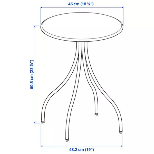 Măsuță de cafea Ikea Tanebro 5732293 Antracit photo 6