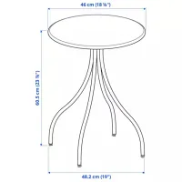 Журнальный столик Ikea Tanebro 5732293 Antracit photo 6