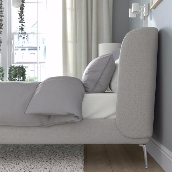 Кровать Ikea Tufjord/Tallmyra/Luroy 140 x 200 см / Шпон / Серый photo 5