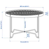Журнальный столик Ikea Krokholmen 5305355 Antracit photo 7