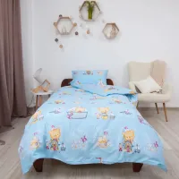 Lenjerie de pat pentru copii Relaxe Home Soft Dreams (020210) Bumbac/ Blue Multicolor photo 2