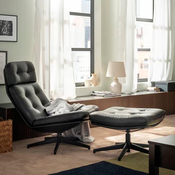 Кресло Ikea Havberg/Grann/Bomstad Черный Черный photo 2