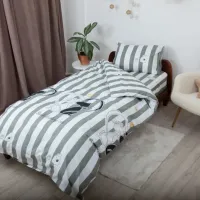 Детское постельное бельё Relaxe Home Soft Dreams (020201) Хлопок/ Серый Разноцветный photo 3