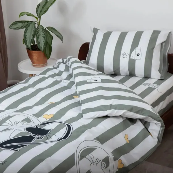 Детское постельное бельё Relaxe Home Soft Dreams (020201) Хлопок/ Серый Разноцветный photo 4 Детское постельное бельё Relaxe Home Soft Dreams (020201) Хлопок/ Серый Разноцветный photo 4