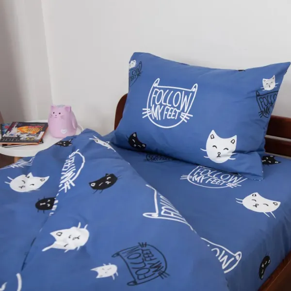 Детское постельное бельё Relaxe Home Soft Dreams (020203) Хлопок/ Синий Котёнок photo 2 Детское постельное бельё Relaxe Home Soft Dreams (020203) Хлопок/ Синий Котёнок photo 2