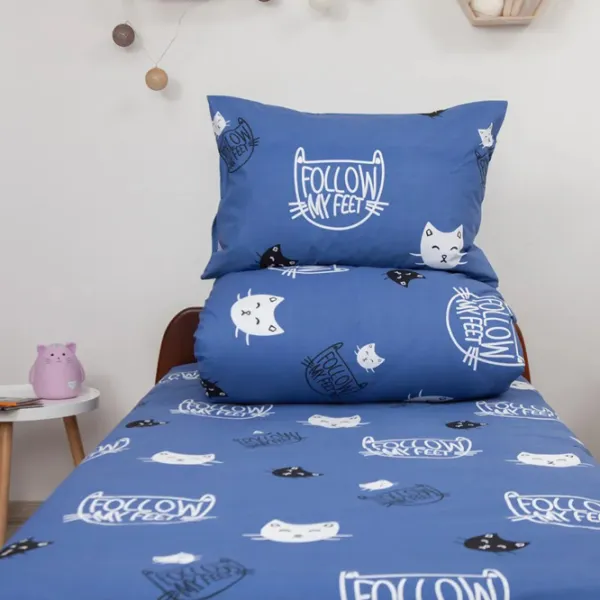 Детское постельное бельё Relaxe Home Soft Dreams (020203) Хлопок/ Синий Котёнок photo 3 Детское постельное бельё Relaxe Home Soft Dreams (020203) Хлопок/ Синий Котёнок photo 3