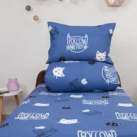 Детское постельное бельё Relaxe Home Soft Dreams (020203) Хлопок/ Синий Котёнок photo 3