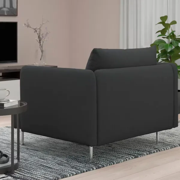 Fotoliu Ikea Soderhamn Crom Dark Gray photo 3 Fotoliu Ikea Soderhamn Crom Dark Gray photo 3