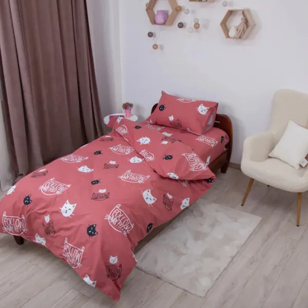 Lenjerie de pat pentru copii Relaxe Home Soft Dreams (020209) Bumbac/ Red Multicolor photo 3 Lenjerie de pat pentru copii Relaxe Home Soft Dreams (020209) Bumbac/ Red Multicolor photo 3