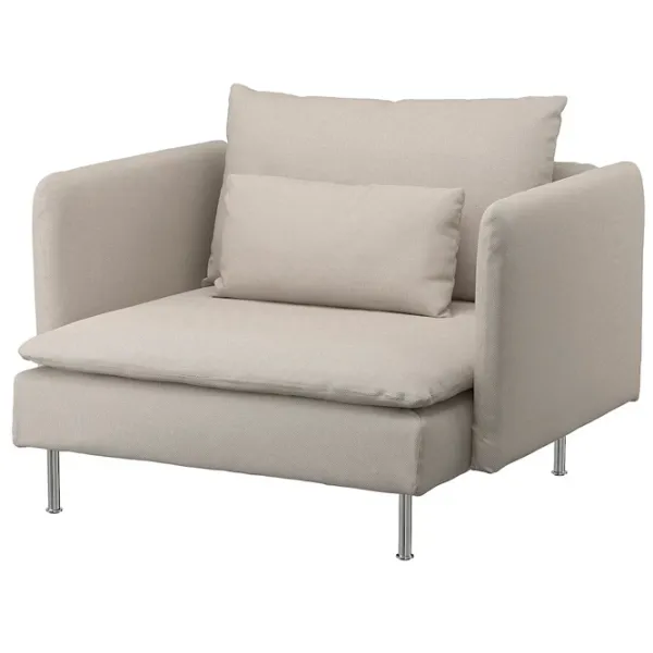 Fotoliu Ikea Soderhamn Crom Beige photo 1 Fotoliu Ikea Soderhamn Crom Beige photo 1