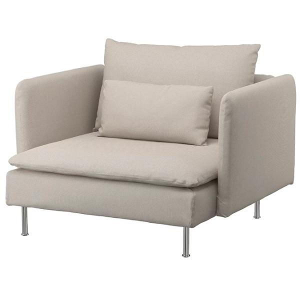 Fotoliu Ikea Soderhamn Crom Beige photo 1 Fotoliu Ikea Soderhamn Crom Beige photo 1