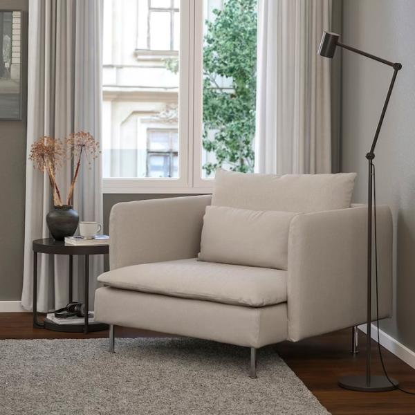 Fotoliu Ikea Soderhamn Crom Beige photo 6 Fotoliu Ikea Soderhamn Crom Beige photo 6