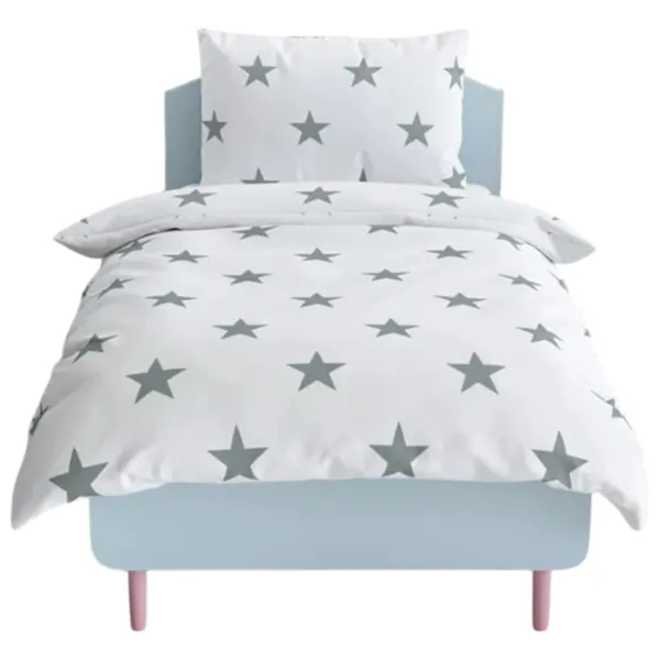 Детское постельное бельё Relaxe Home Soft Dreams (020208) Хлопок/ Белый Серый photo 1 Детское постельное бельё Relaxe Home Soft Dreams (020208) Хлопок/ Белый Серый photo 1