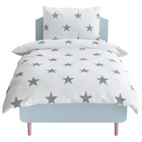 Lenjerie de pat pentru copii Relaxe Home Soft Dreams (020208) Bumbac/ White Gray