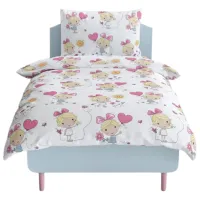 Lenjerie de pat pentru copii Relaxe Home Soft Dreams (020205) Bumbac/ White Multicolor