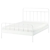 Кровать Ikea Stjarno/Luroy 140 x 200 см / Металл / Белый