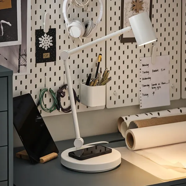 Настольная лампа Ikea Nymane  Белый photo 5 Настольная лампа Ikea Nymane  Белый photo 5