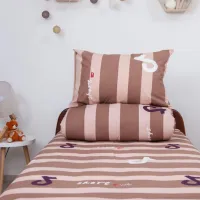 Детское постельное бельё Relaxe Home Soft Dreams (020202) Хлопок/ Коричневый Разноцветный photo 5