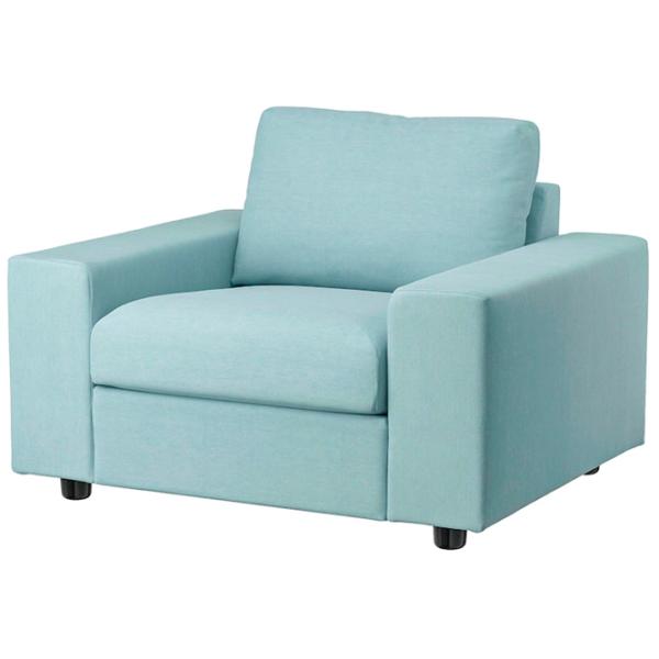 Кресло Ikea Vimle Черный Синий photo 1 Кресло Ikea Vimle Черный Синий photo 1